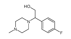 2-(4-fluorophenyl)-2-(4-methylpiperazin-1-yl)ethanol结构式