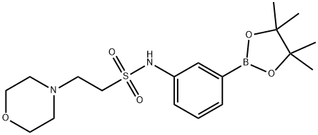 2-(morpholin-4-yl)-N-[3-(4,4,5,5-tetramethyl-1,3,2-dioxaborolan-2-yl)phenyl]ethane-1-sulfonamide Structure