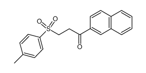 3-((4-methylphenyl)sulfonyl)-1-(2-naphthyl)-1-propanone Structure