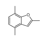 Benzofuran,2,4,7-trimethyl-结构式