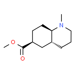 6-Quinolinecarboxylicacid,decahydro-1-methyl-,methylester,(4aalpha,6alpha,8abta)-(9CI)结构式
