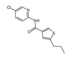 5-propyl-thiophene-3-carboxylic acid (5-chloro-pyridin-2-yl)-amide Structure