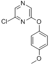 2-chloro-6-(4-methoxyphenoxy) pyrazine结构式