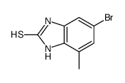 6-BROMO-4-METHYL-1H-BENZO[D]IMIDAZOLE-2-THIOL结构式