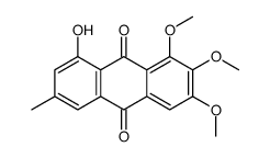 1-hydroxy-6,7,8-trimethoxy-3-methylanthraquinone结构式