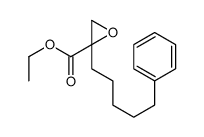 ethyl 2-(5-phenylpentyl)oxirane-2-carboxylate Structure