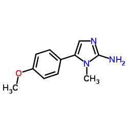 5-(4-METHOXY-PHENYL)-1-METHYL-1H-IMIDAZOL-2-YLAMINE结构式