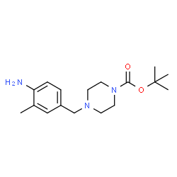 tert-butyl 4-(4-amino-3-Methylbenzyl)piperazine-1-carboxylate Structure