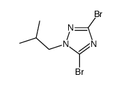 3,5-dibromo-1-(2-methylpropyl)-1,2,4-triazole结构式