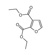 2,3-Furandicarboxylic acid, diethyl ester结构式