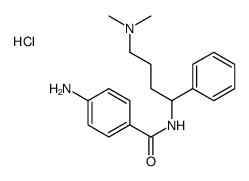 [4-[(4-aminobenzoyl)amino]-4-phenyl-butyl]-dimethyl-azanium chloride structure