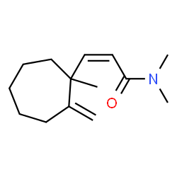 2-Propenamide,N,N-dimethyl-3-(1-methyl-2-methylenecycloheptyl)-(9CI) Structure