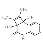 1,2,2a,8b-tetramethyl-4H-cyclobuta[c]quinoline-3-thione结构式