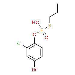 O-(4-Bromo-2-chlorophenyl) S-propyl hydrogen phosphorothioate Structure