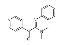 N,N-dimethyl-2-oxo-N'-phenyl-2-(pyridin-4-yl)acetimidamide结构式