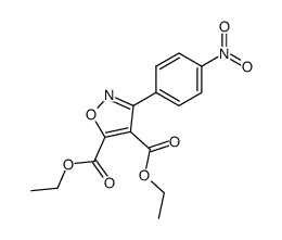 diethyl 3-(4-nitrophenyl)isoxazole-4,5-dicarboxylate Structure