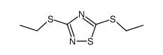 3,5-bis-ethylmercapto-[1,2,4]thiadiazole结构式