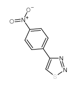 4-(4-硝基苯基)-1,2,3-噻二唑结构式