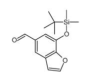 7-[tert-butyl(dimethyl)silyl]oxy-1-benzofuran-5-carbaldehyde Structure