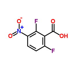 2,6-Difluoro-3-nitrobenzoic acid Structure