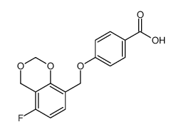 4-[(5-fluoro-4H-1,3-benzodioxin-8-yl)methoxy]benzoic acid Structure