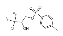 [3-2H2]-3-chloro-2-hydroxypropyl-p-toluenesulfonate结构式