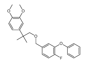 1-Fluoro-4-((2-(3,4-dimethoxyphenyl)-2-methylpropoxy)methyl)-2-phenoxy benzene结构式