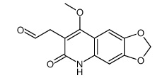 2-(8-methoxy-6-oxo-5,6-dihydro-[1,3]dioxolo[4,5-g]quinolin-7-yl)acetaldehyde Structure