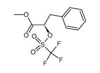 (R)-3-phenyl-2-trifluoromethanesulfonyloxypropionic acid methyl ester Structure