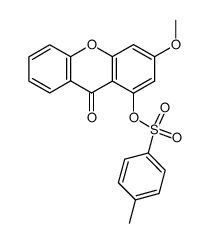 3-methoxy-1-(toluene-4-sulfonyloxy)-xanthen-9-one结构式