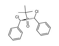 (R,R/S,S)-tert-Butylbis(chlorphenylmethyl)phosphanoxid Structure
