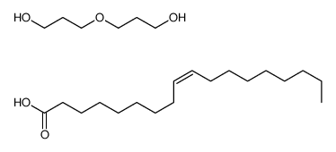 3-(3-hydroxypropoxy)propan-1-ol,(Z)-octadec-9-enoic acid结构式
