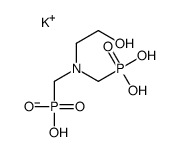 potassium trihydrogen [[(2-hydroxyethyl)imino]bis(methylene)]bisphosphonate structure