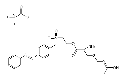 2-[[p-(phenylazo)benzyl]sulphonyl]ethyl S-(acetamidomethyl)-L-cysteinate, mono(trifluoroacetate) picture