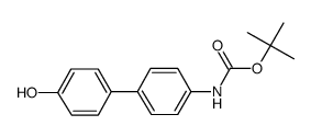 tert-Butyl (4'-hydroxy-[1,1'-biphenyl]-4-yl)carbamate structure
