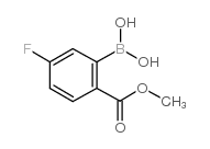 5-fluoro-2-methoxycarbonylphenylboronic acid Structure