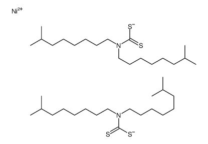 Nickel, bis(diisononylcarbamodithioato-S,S')- Structure