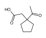 (1-acetyl-cyclopentyl)-acetic acid Structure