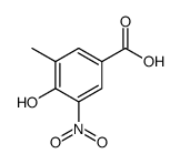 Benzoic acid, 4-hydroxy-3-methyl-5-nitro结构式