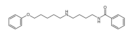 N-[4-(5-phenoxy-pentylamino)-butyl]-benzamide Structure