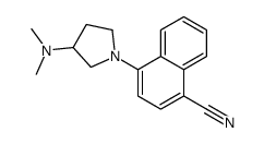 4-[3-(dimethylamino)pyrrolidin-1-yl]naphthalene-1-carbonitrile结构式