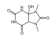 4-hydroxy-7,9-dimethyl-tetrahydro-purine-2,6,8-trione Structure