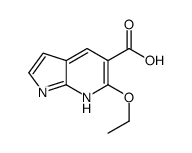 1H-Pyrrolo[2,3-b]pyridine-5-carboxylic acid, 6-ethoxy- Structure