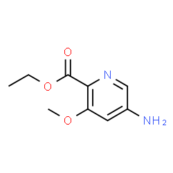 Ethyl 5-amino-3-methoxypicolinate structure