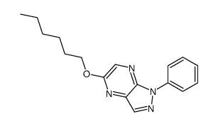 5-hexoxy-1-phenylpyrazolo[3,4-b]pyrazine结构式