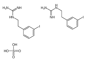 2-[2-(3-iodophenyl)ethyl]guanidine,sulfuric acid Structure