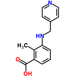 2-Methyl-3-[(4-pyridinylmethyl)amino]benzoic acid Structure