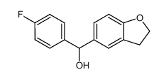 (2,3-Dihydro-benzofuran-5-yl)-(4-fluoro-phenyl)-methanol结构式