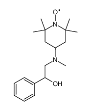 N-methyl-N'-4'-(2',2',6',6'-tetramethylpiperidinyloxyl)-2-hydroxy-1-aminoethylbenzene Structure