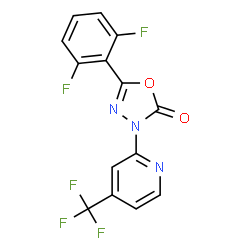 1,3,4-OXADIAZOL-2(3H)-ONE, 5-(2,6-DIFLUOROPHENYL)-3-[4-(TRIFLUOROMETHYL)-2-PYRIDINYL]- picture